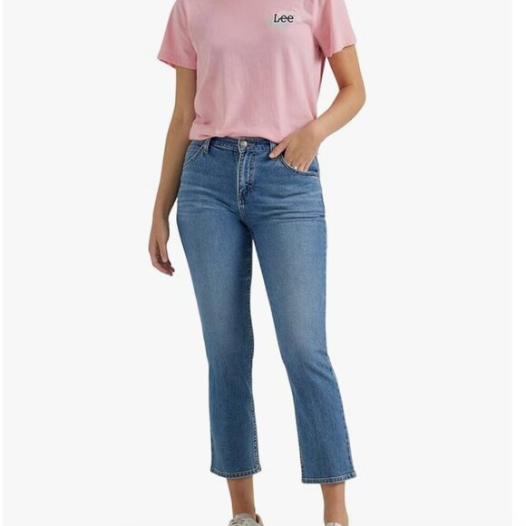 NWT Lee womens Legendary Capri Jean, mid crossway - Picture 4 of 8